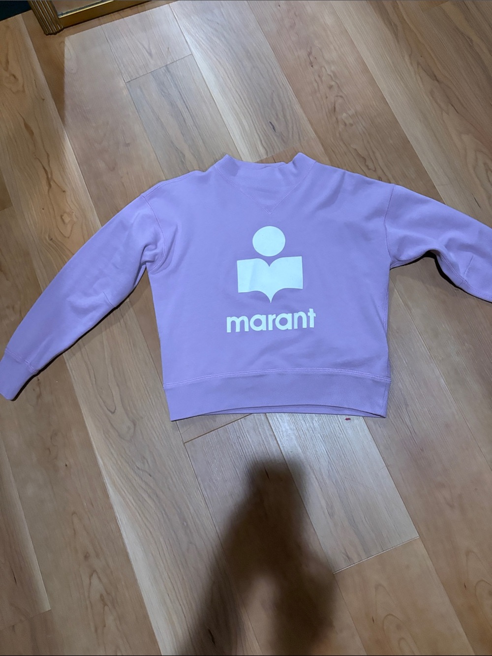 Marant Lavender Logo Crew Neck Sweater